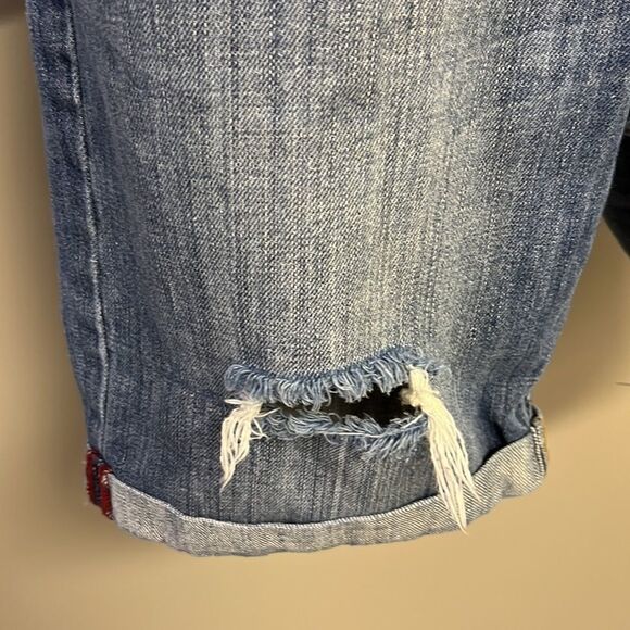 L.O.G.G Blue Denim Distressed Shorts- Size 27 - Picture 4 of 8